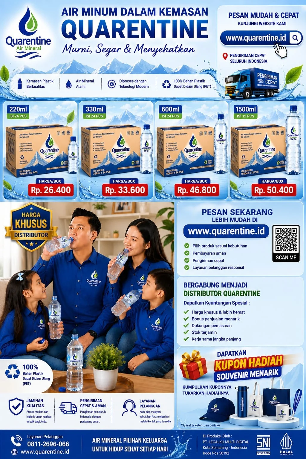 Quarentine - air mineral alami